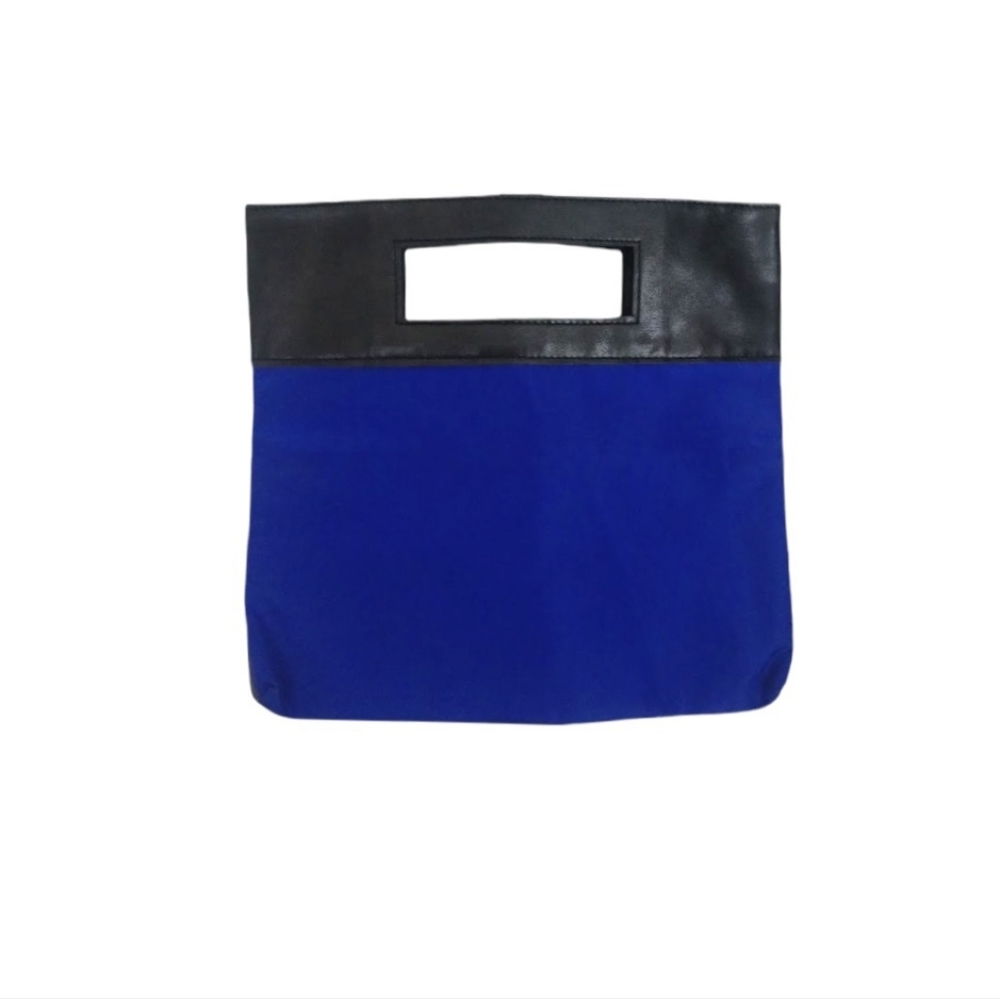 Gray & Blue 2-Sided Geometric Rectangular Bold To… - image 1